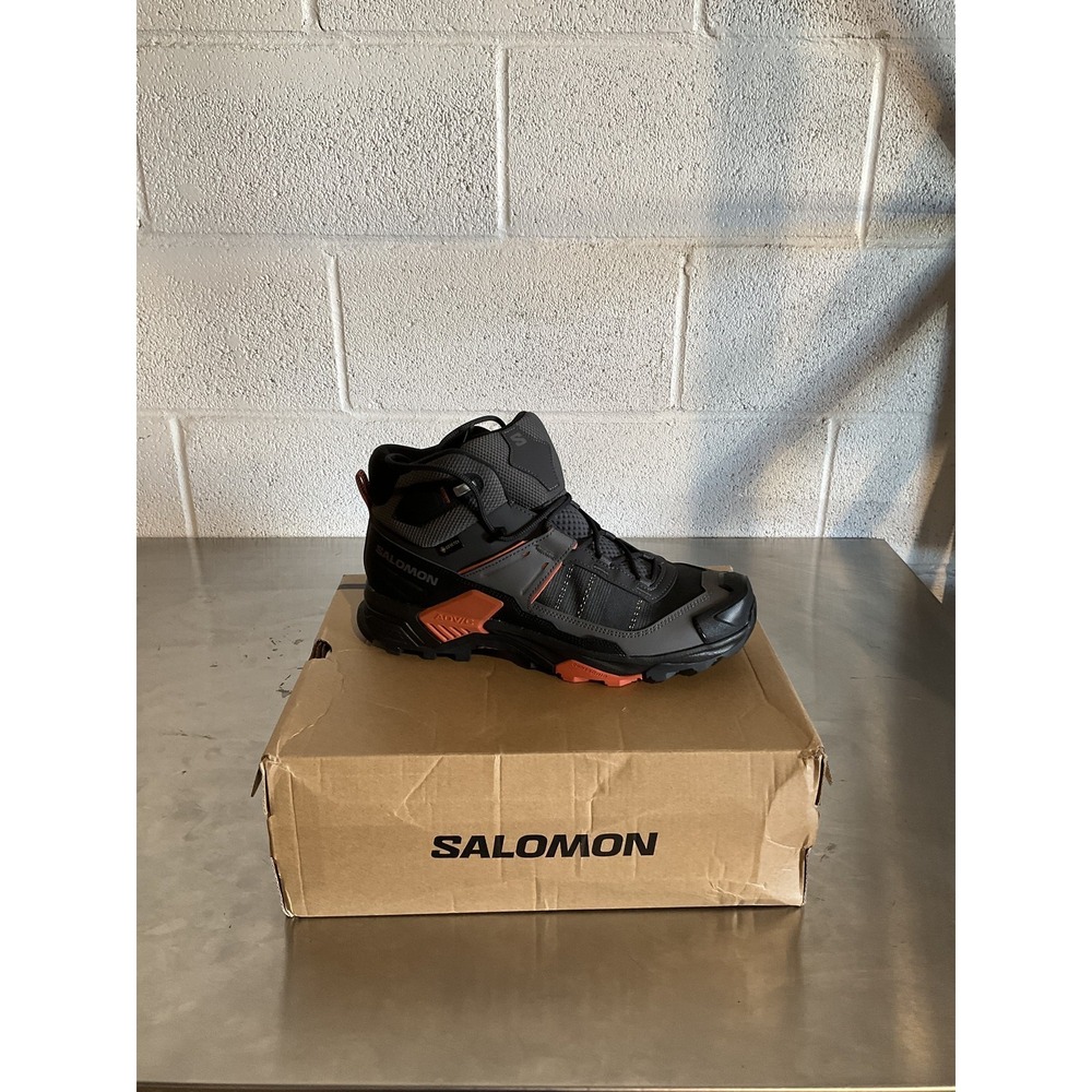 Salomon X Ultra 5 Mid GTX Hiking Boots Men's Size 9.5 Asphalt/Castle New Other
